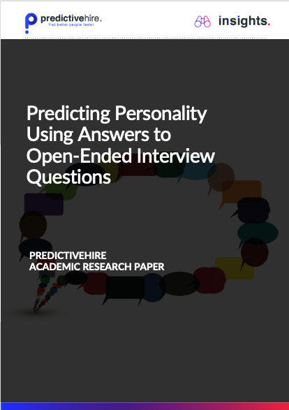 Research Paper Front Cover - Personality 2